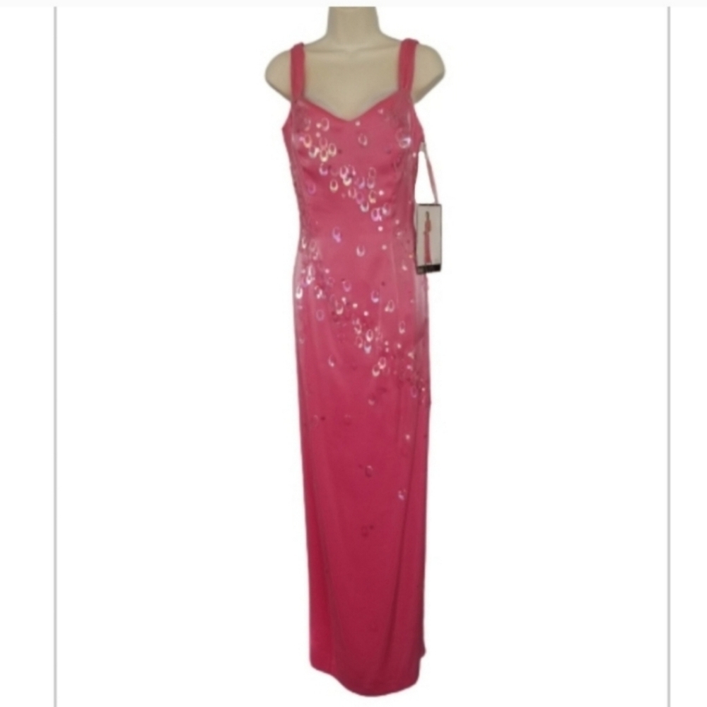 Nadine Dress Vintage 90s Loop & Round Sequins Marilyn Monroe Pink Size 7